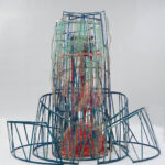 竹、銅線、木/195x180x150cm