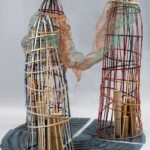 200×200×200cm 竹、銅線、木