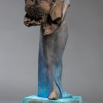 170×60×60cm 乾漆、壁土