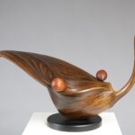 55×108×57cm  クス、漆